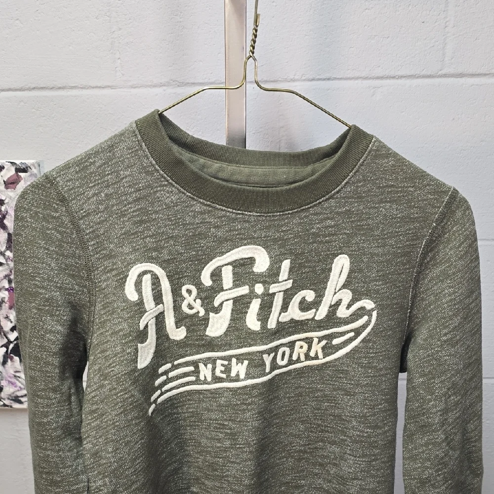 Abercrombie Kids Olive Green Logo Sweatshirt